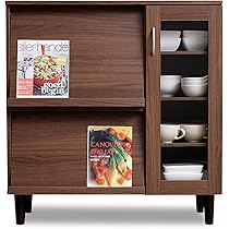 食器棚　木製キャビネット　可動棚 Amazon｜アイリスオーヤマ 食器棚 キッチンキャビネット 木目調